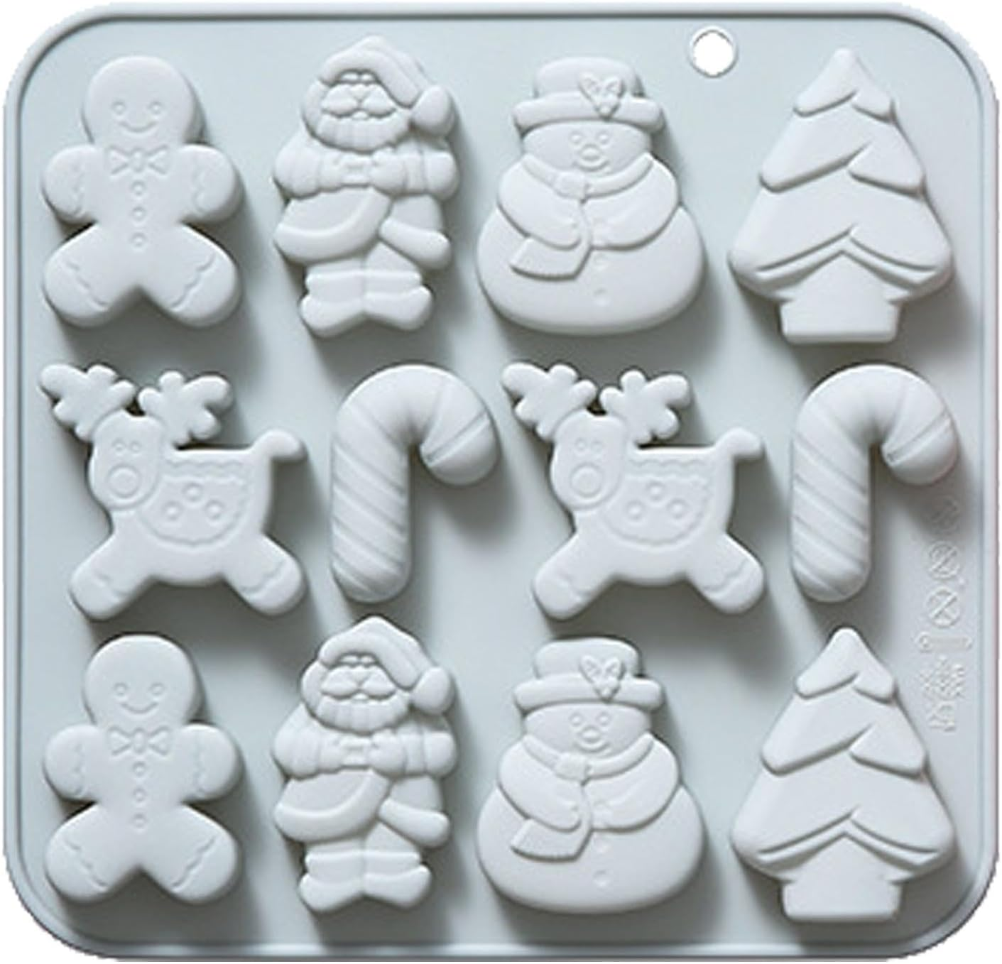Christmas Baking Molds | 12-Grid Candy Molds | Flexible Chocolate Mould | Silicone Holiday Themed Moulds | Versatile Christmas Moulds for Cakes, Jellies, and Desserts Perfect for Baking and Decorating