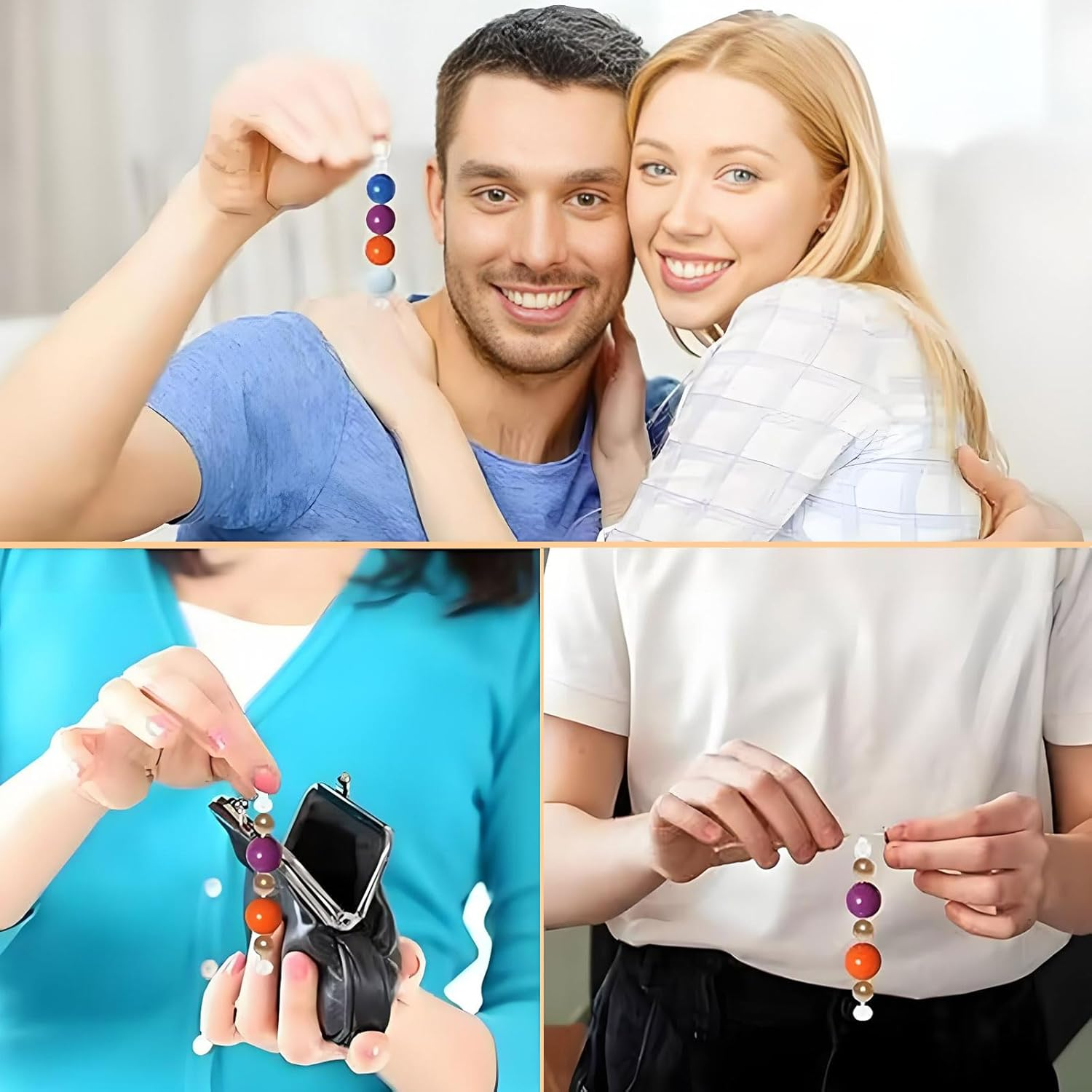 30Pcs Beadable Keychain Bars Beadable Blanks DIY Bead Bar Keychain Kit DIY Keychain Accessories Metal Bead Keychain Bar Link Detachable Key Chain for DIY Craft Making Gift Accessories image number 2