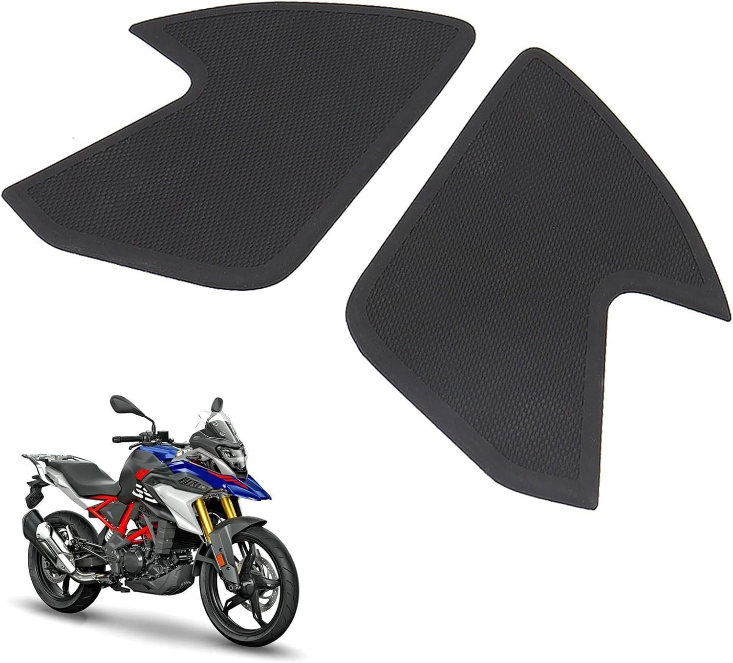 Compatible with BMW G310GS G 310 GS G310R G 310 R Motorcycle Side Fuel Tank Pad Protector Stickers Decal anti Slip Gas Knee Grip Traction Pad Tankpad Self-Adhesive Rubber Accessories(G310R)