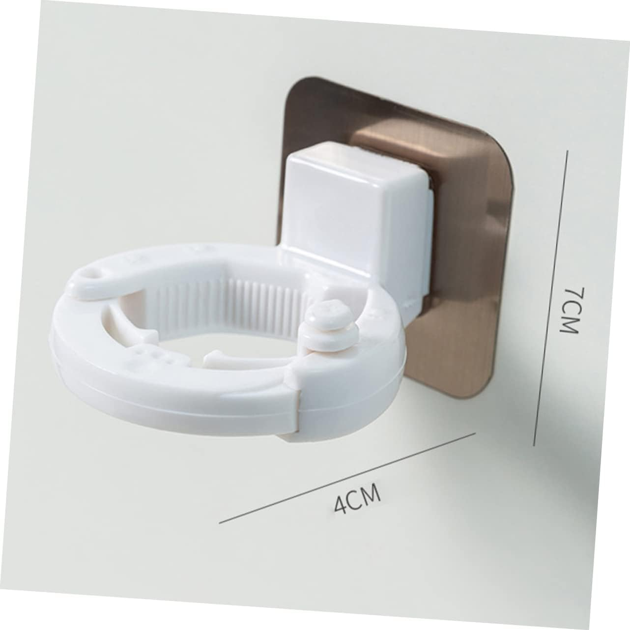 SHOWERORO 3Pcs Wall Mounted Shower Gel Bottle Holder Adjustable Size Storage Racks Anti-Smashing Adhesive Hanging Shampoo Brackets Punch-Free image number 1