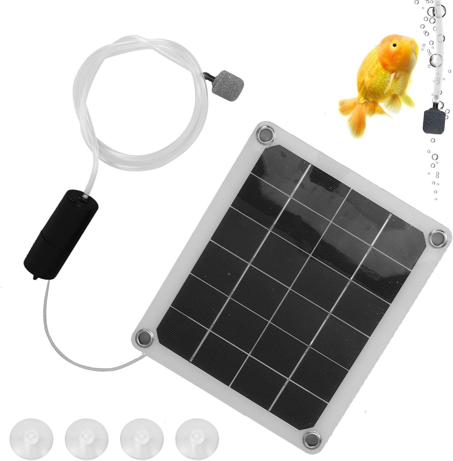 Solar Powered Pond Aerator | USB Powered Pond Air Pump Aerator for Outdoor Use - Practical Pond Aerator Pump, Pond Aerator for Backyard, Ponds and Lake, Aquarium image number 6