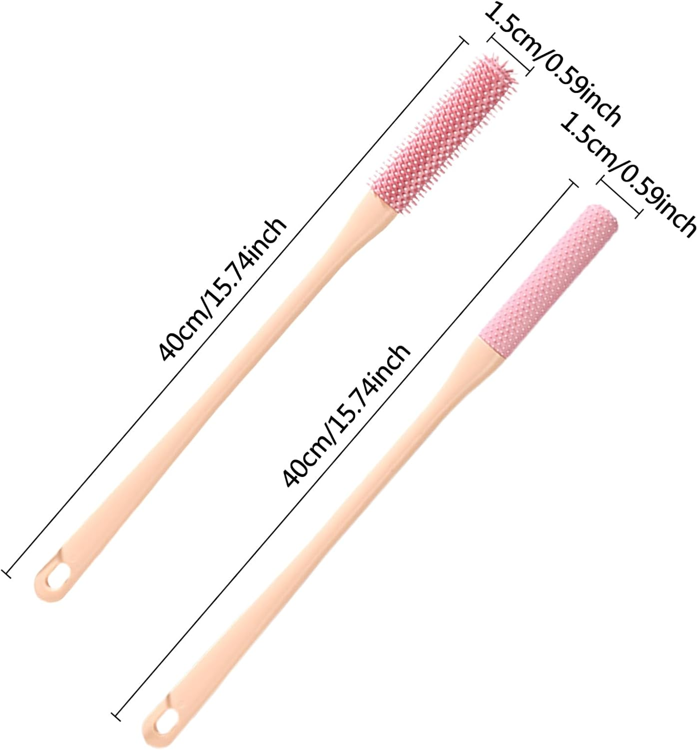 Toe Scrubber Brush - Nail Cleaning Fingernails - Toe Nail Brush for Shower, Foot Scrubber in Shower, Extended Handle, Men and Women image number 3