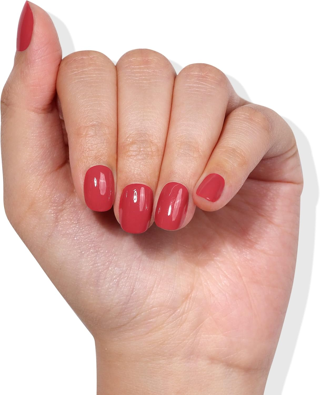 LONDONTOWN Lakur Enhanced Color Nail Polish, Hot Tropic Summer Collection, Vegan Cruelty-Free 21+ Free Nail Lacquer, Flush Cheeks, Blush Red.40Fl. Oz.