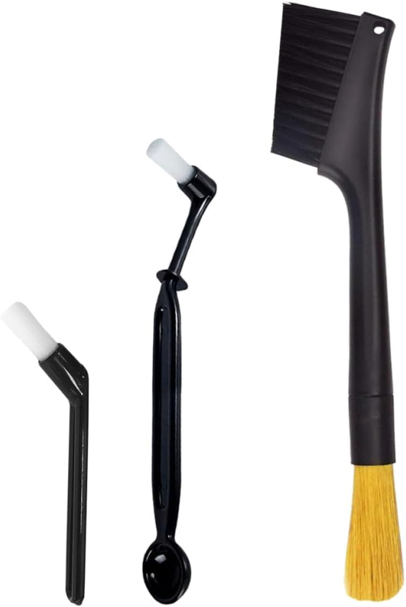 CHICAMPERA 3Pcs Espresso Machine Cleaning Brushes Coffee Grinder Brush with Portable Handle Multipurpose Cleaning Tool for Coffee Tea Powder Sugar Baking Ingredients image number 5
