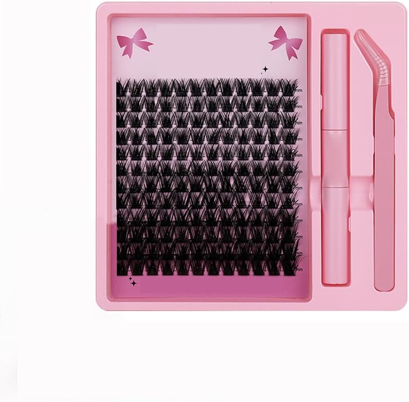 144-Piece DIY False Eyelash Kit, Professional Cluster Lashes Set, Multi-Length Eyelash Extensions &ndash; Mixed Lengths (10Mm/12Mm/14Mm/16Mm) for Natural Volume image number 6