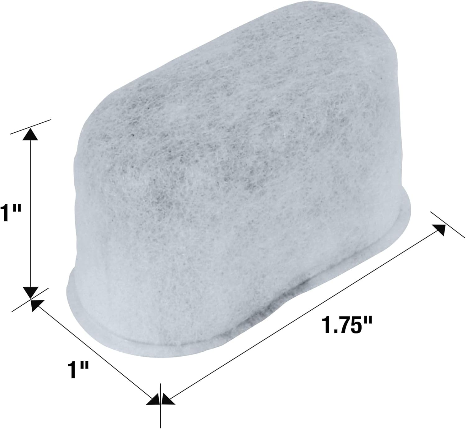 12-Pack Water Filter Replacement For, Breville, Delonghi, Kenmore, Sunbeam Coffee Machines | Universal Fit with Activated Charcoal Filtration | Compatible with Major Drip Coffee Machine Brands image number 3