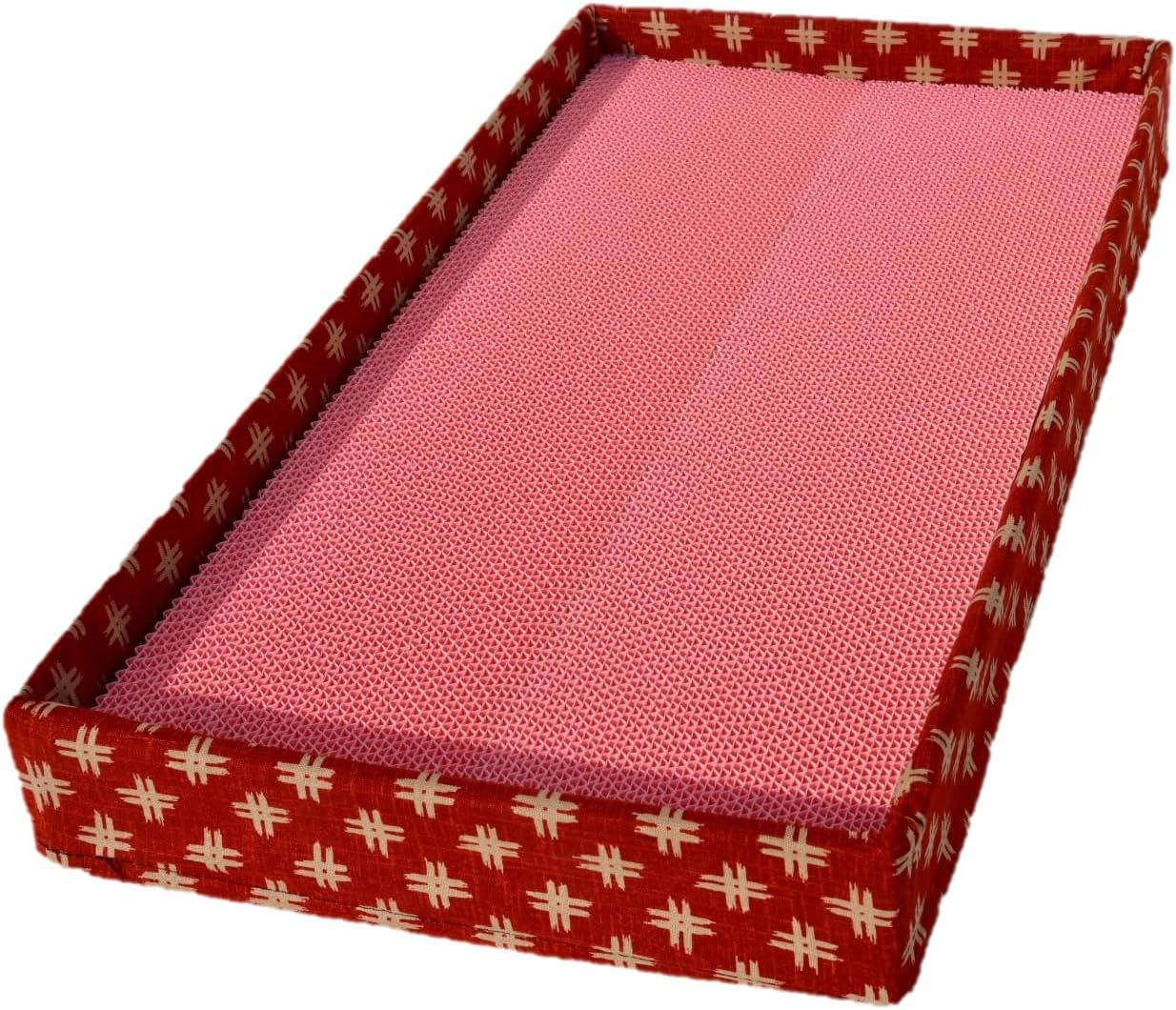 Tono Core Co., Ltd. Color Nail Sharpener [Togitai Nyan! Kasuri Pink] Wide Type with Frame Powder Cat Claw Sharpener Made in Japan Durable image number 1