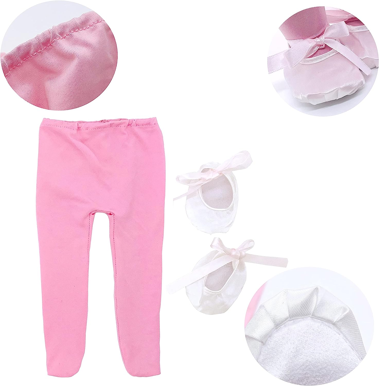 18" Doll Clothes Ballet Ballerina Outfits 5Pcs Dance Dress for American OG Girl 18 Inch Doll Accessories Sets Doll Clothes Gifts image number 3