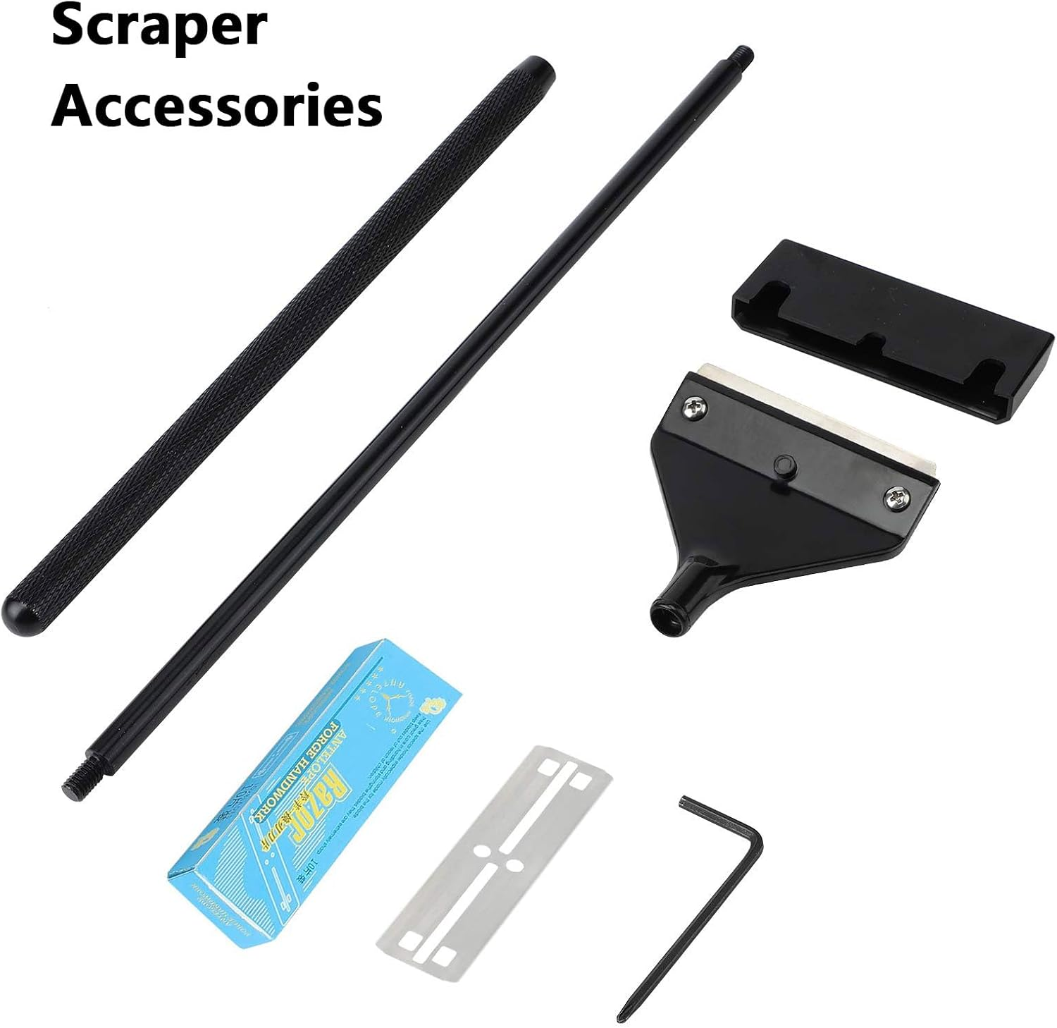 Aquarium Glass Cleaner and Algae Scraper for Fish Tanks, Compatible with Saltwater and Freshwater Aquariums, 10 Stainless Steel Blade with Plastic Cover - Leralsta image number 1