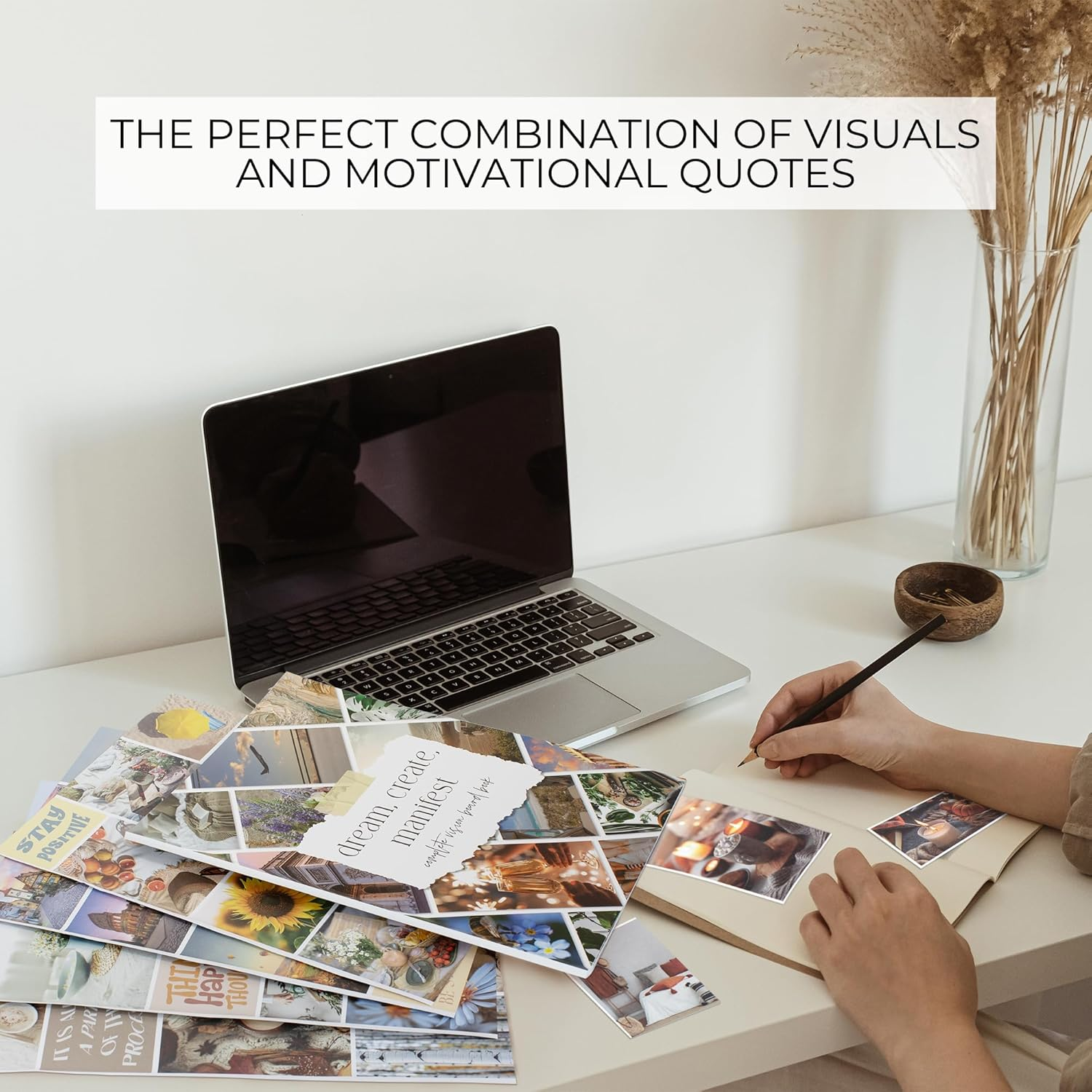 ZICOTO Vision Board Kit - Inspirational Book with Photos and Quotes to Realize Your Dreams & Achieve Goals image number 3
