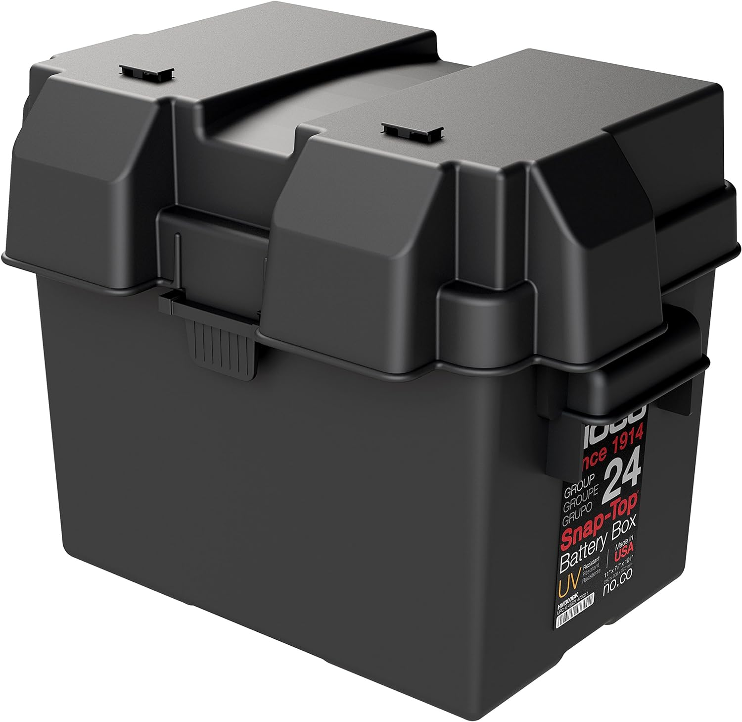 NOCO HM300BKS Group 24 Snap-Top Battery Box for Automotive, Marine, and RV Batteries image number 4