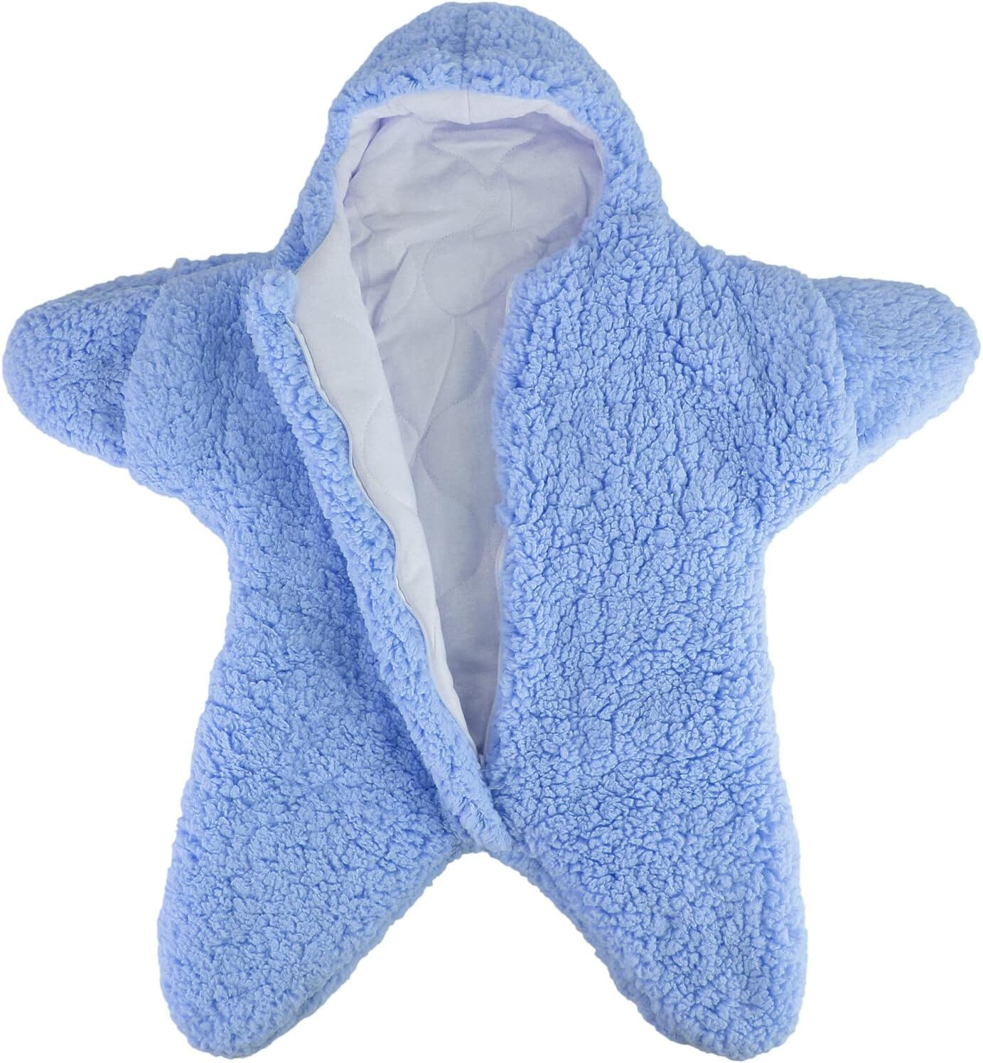 Owlike Baby Wearable Sleeping Stroller Blanket Infant Windproof Starfish Fleece Warm Snowsuit for Newborn Babies, Khaki, 2157594/120981AM09US, 76X78X39 Cm