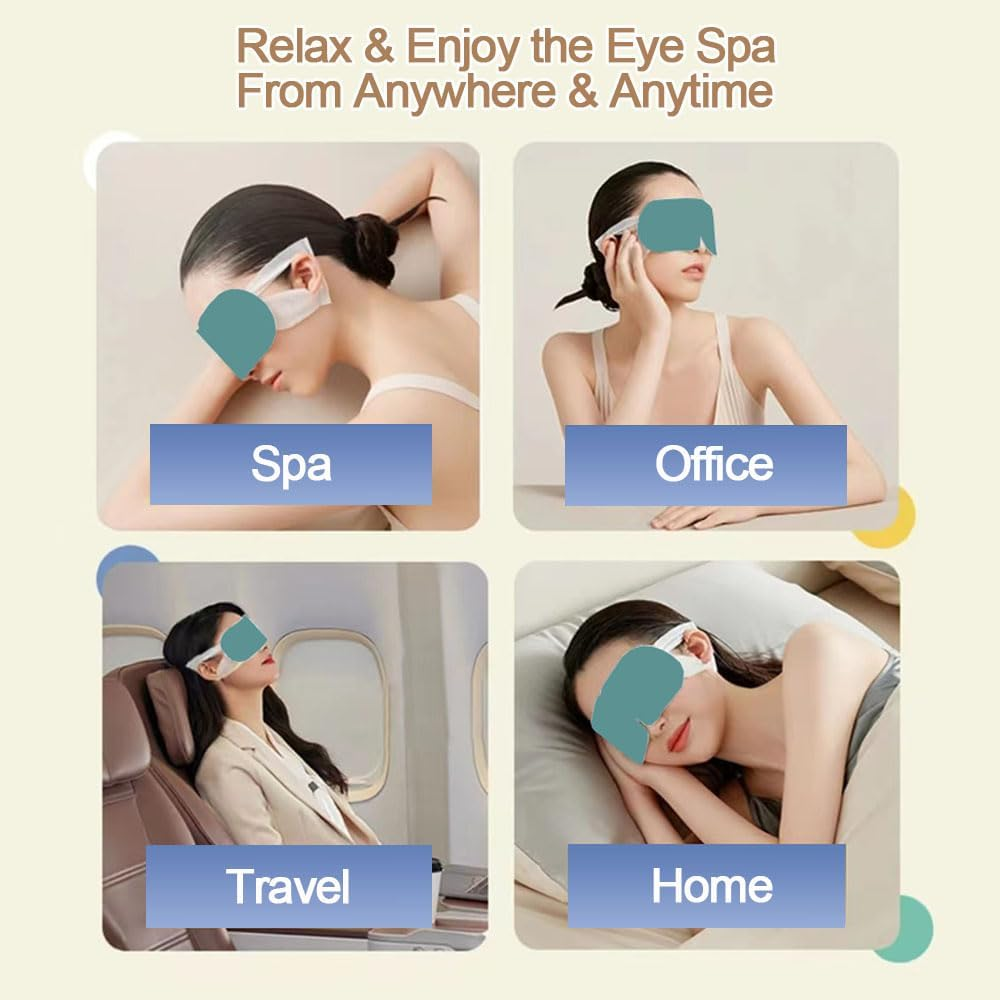 Dolemay Steam Eye Mask,10 Packs Heated Eye Mask Warm Compress for Eyes Disposable Heated Sleep Eye Mask for Dry Eyes Dark Circles Relax Comfortable Self Heating Warm Eye Mask for Travel Home Office image number 4