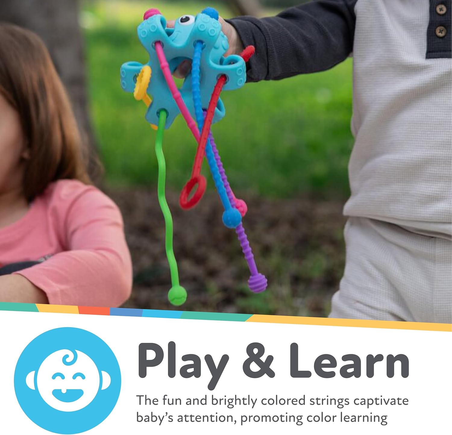 Nuby Octopus All Silicone Bath Toy - Interactive Water Play & Sensory Development - Soft Durable, Bpa-Free, Easy Clean - for Babies & Toddlers 6 M+