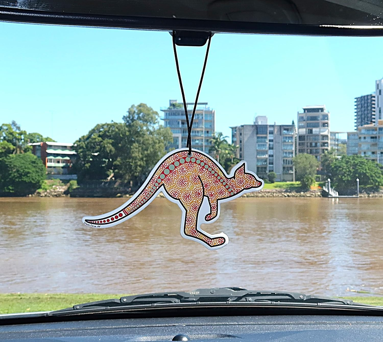 Dreamtime Air Kangaroo Car Air Fresheners &ndash; Citrus Scent, Pack of 3 | Cute Hanging Design for Car, Office or Home | Long-Lasting Essential Oil Fragrance image number 4