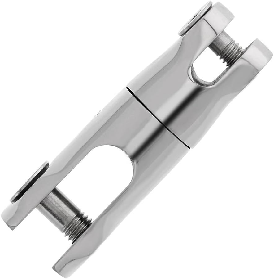 Elqater Stainless Steel Boat Anchor Swivel Connector Marine Grade Heavy Duty Anchor Chain Swivel (1/4Inch-5/16Inch) Easy to Use