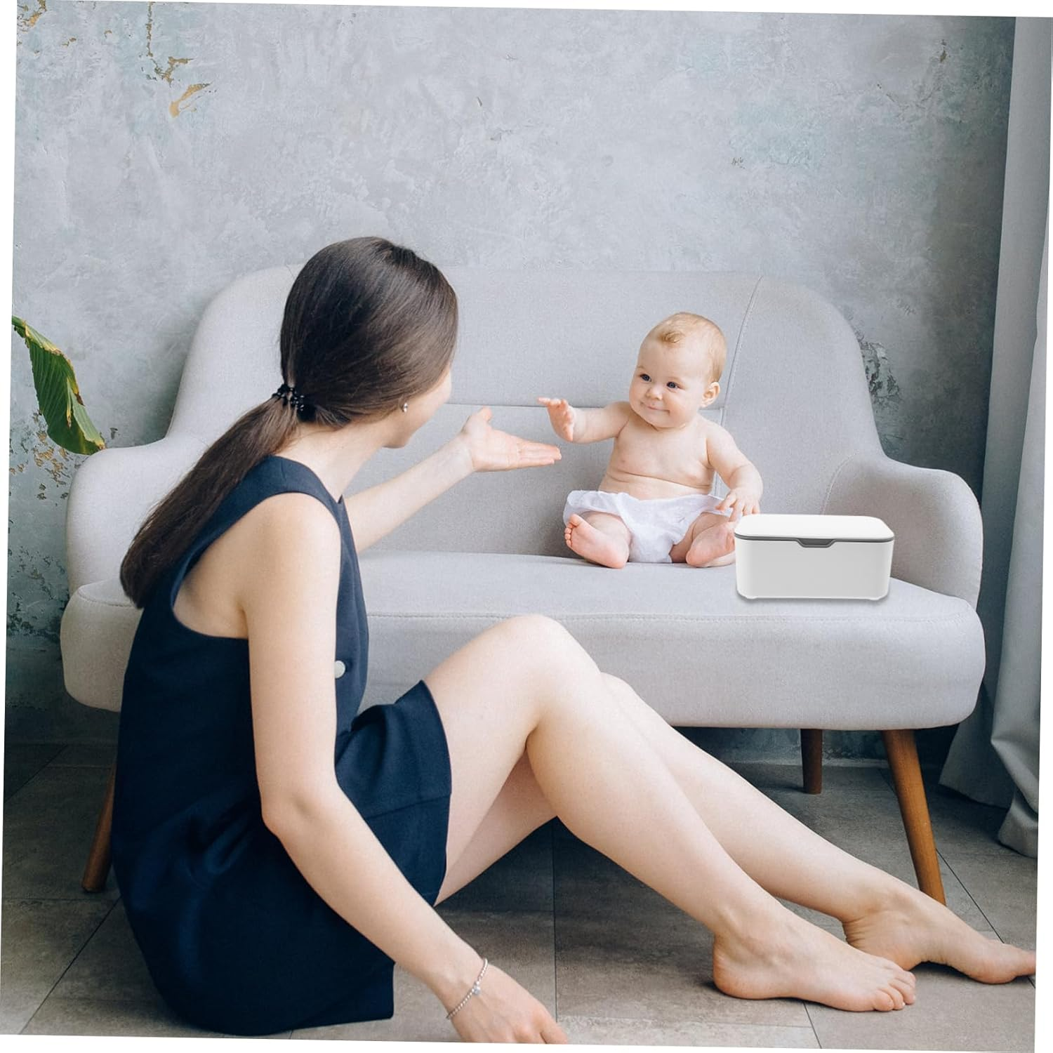 Luxshiny 2Pcs Wipes Container Nappy Organiser Wet Wipes Box Portable Tissue Box image number 2