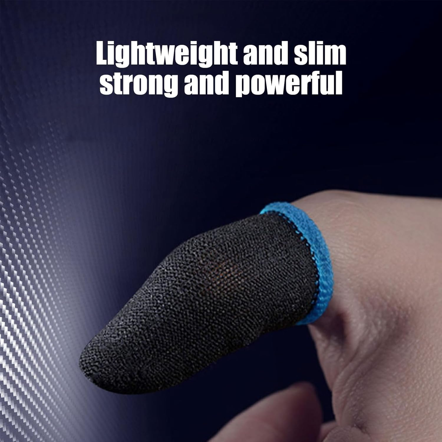 BGENHPON Mobile Phone PUBG Finger Sleeve Anti-Sweat Thumb Sleeves Professional Gaming Finger Gloves Breathable Comfortable for Gaming Pack of 10 Blue​