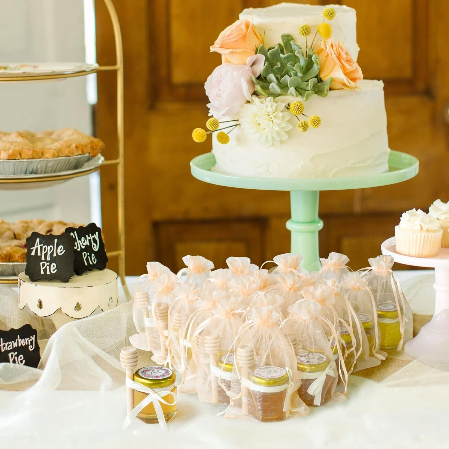 Comsaf Glass Jars 45Ml with Screw Caps 40 Pack - Airtight Glass Jars with Lids for Jam, Honey, Yogurt, Cucumbers and Beans - Clear Glass Storage Jars for Food and Overnight Oats