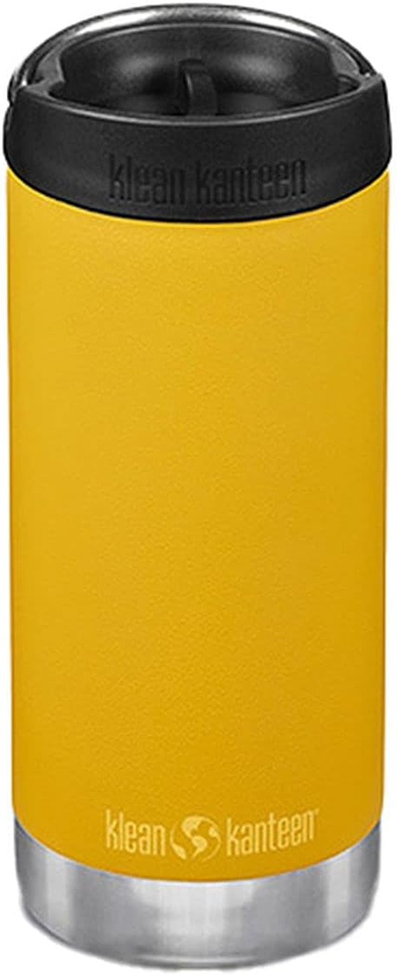 Klean Kanteen 1008341 Mug Bottle TK Wide Cafe Cap, Black, 12 Oz (355 Ml)