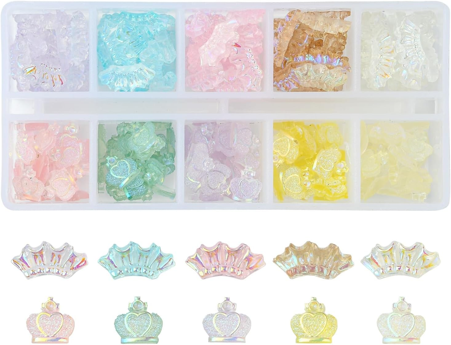 Airssory Insect Breakfast Fruit Crown Resin Flatback Pendant for DIY Jewelry Embellishment Craft Phone Bag Shoes Art Nails