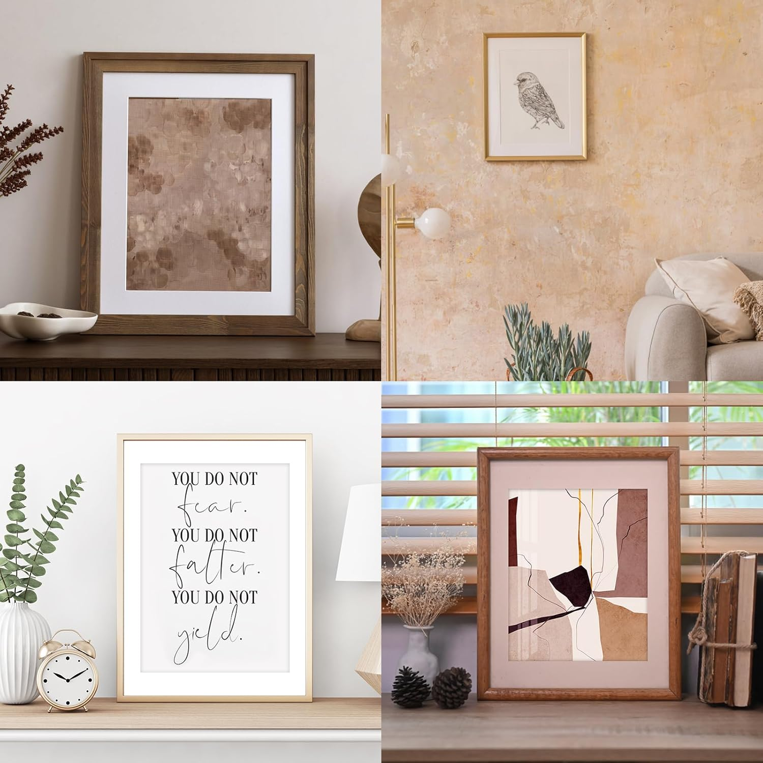 10 Pcs Photo Mounts 10 X 8 to Fit 8 X 6, White Paper Acid Free Picture Mounts Mat, Cardboard Photo Mount for Frames for 8 X 6 Paintings Prints Image Artworks (10 X 8 Inch) image number 4