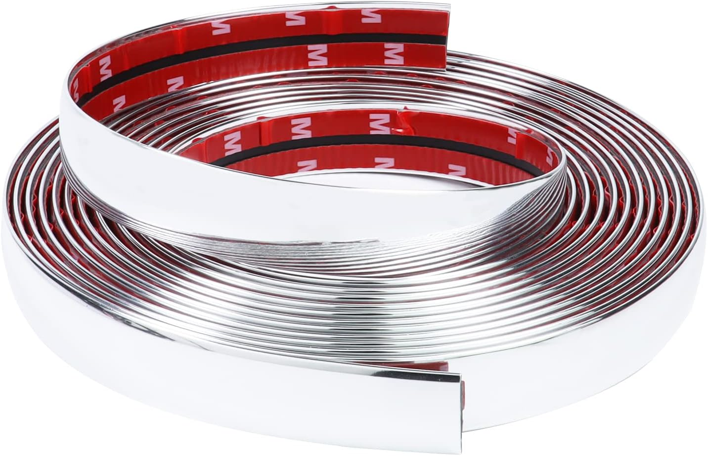 3/4"(20Mm) Automotive Chrome Trim Molding 25Ft Universal Car Side Body Trim(Self-Adhesive) Scratch-Proof Decorative UV Protected for RV Truck Motor Exterior Interior Door Window Bumper image number 6