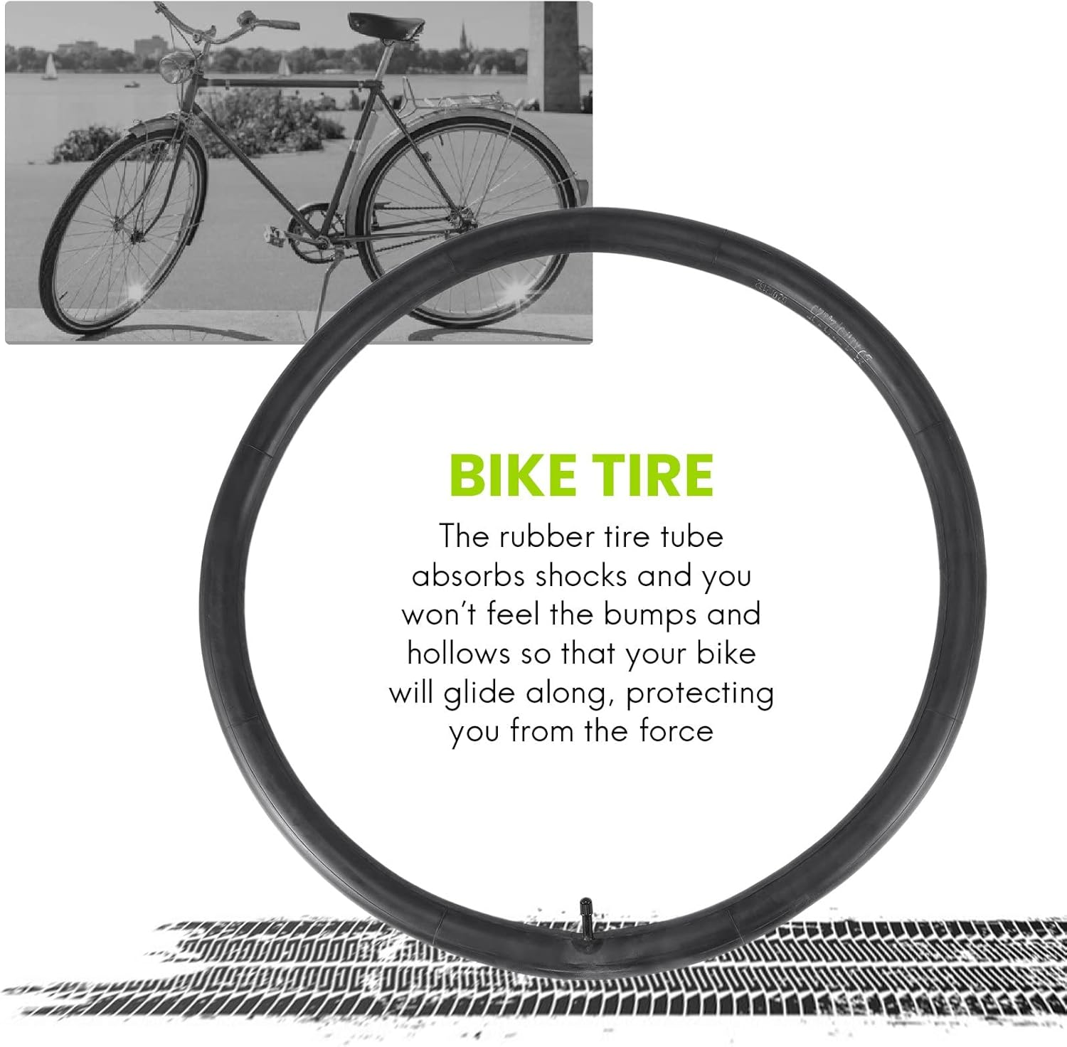 Pvcqjkd Bike Inner Tube 26X1.75/2.125 Bicycle Inner Tubes Replacement Bike Interior Tire with 2 Tire Levers,2 Pack image number 3