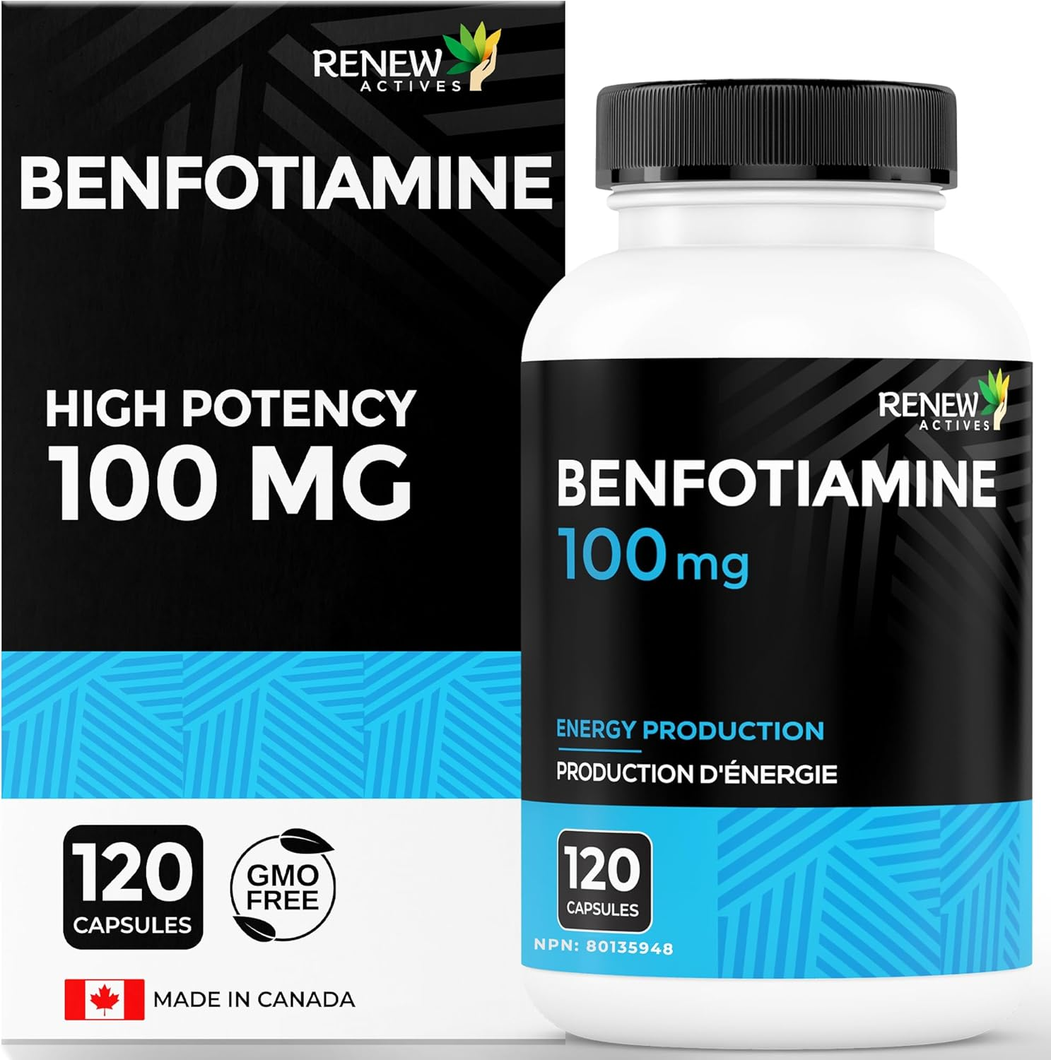 Renew Actives Benfotiamine &ndash; 60 Capsules for Daily Nutrient Support image number 2