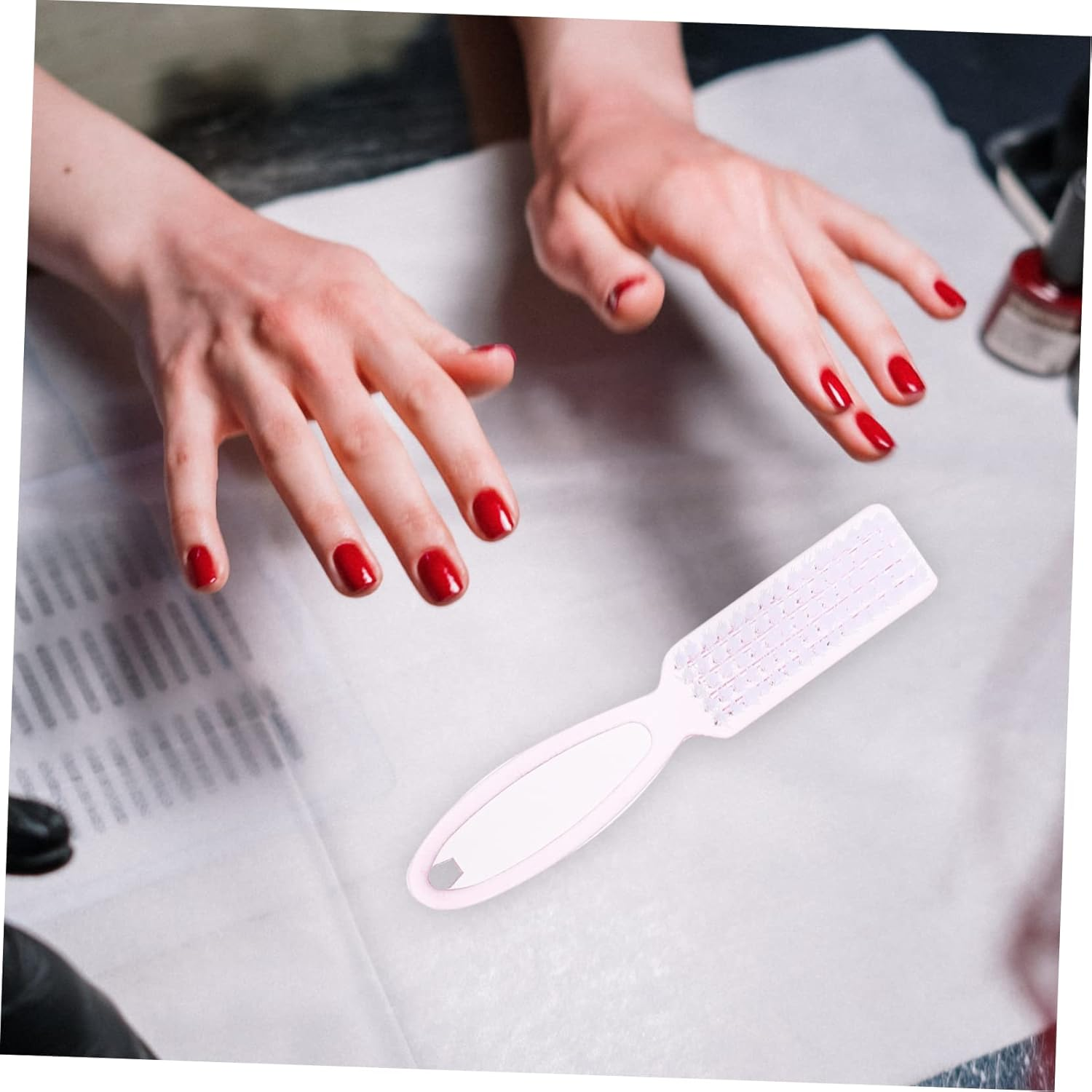 SHERCHPRY 8Pcs Nail Art Cleaning Brush Professional Nail Tech Tools Pp Material Ergonomic Handle Compatible image number 6