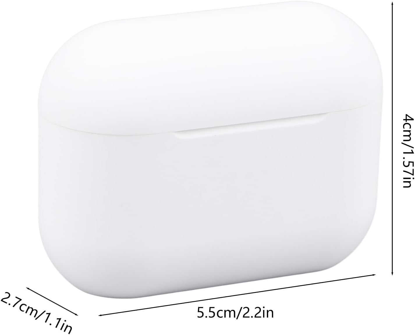 Eacam Stylish Lightweight Noise Canceling Heart Shaped Hifi Surging Bass Wireless Earbuds with 3 Earbud Sizes for Cell Phones, Computers and More, PC, ABS Material, Ships with Built