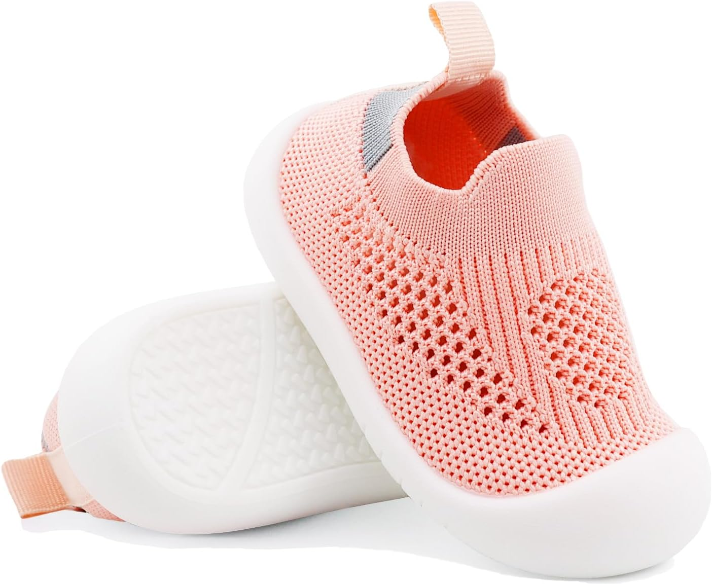 Lucckey Non-Slip Baby Socks Shoes, Breathable Toddler First Walker Shoes Lightweight Boy Girl Walking Shoes Baby Infant Kids Slippers with Soft Rubber Sole Slip-On Sneakers Outdoor Indoor image number 6
