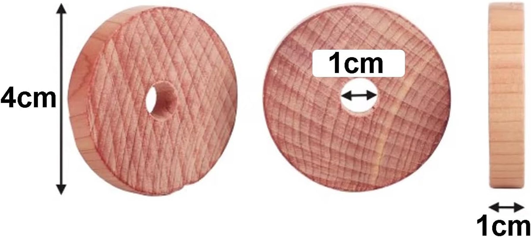 Yotsuba Cedar Rings, 12-Pack Cedar Rings for Clothes Storage - Natural Scented Insect Repellent for Moth Control - Easy to Hang on Hangers - Safe for Clothes, Linen, and Homes (Round Ring) image number 6