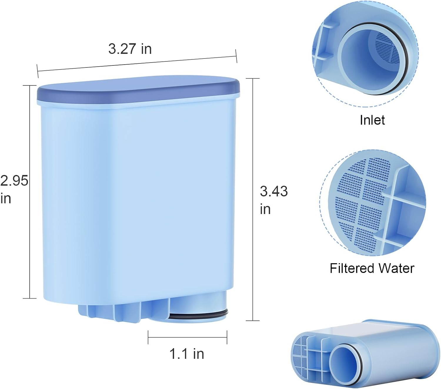 Mutital Coffee Filter Compatible with Philips Aquaclean 6X image number 2
