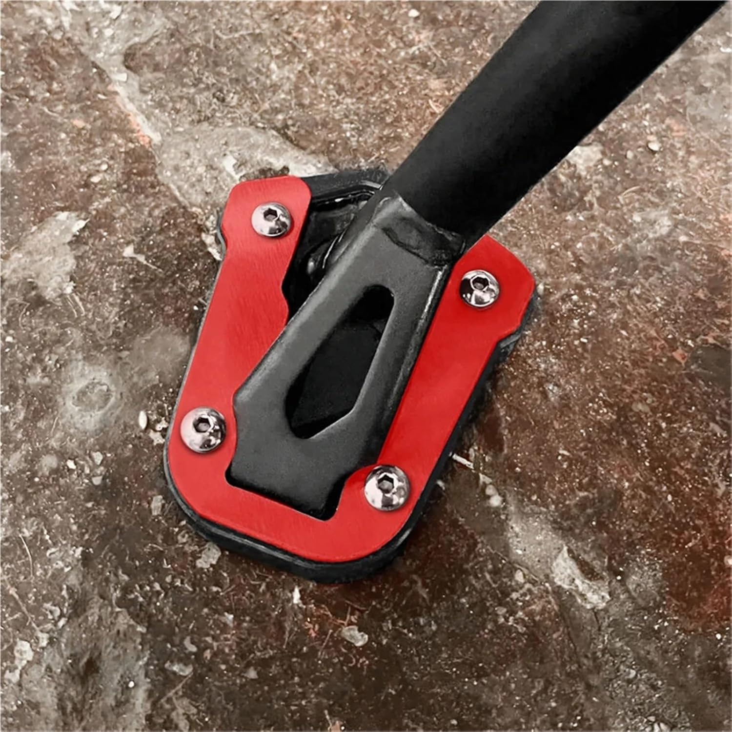 MKDRSRU Fit for CRF300L CRF 300 L CRF 300 Rally 2020 2021-2024 Kickstand Extension Plate Foot Side Stand Enlarger Pad Support Plate(Black-Crf300L) image number 6