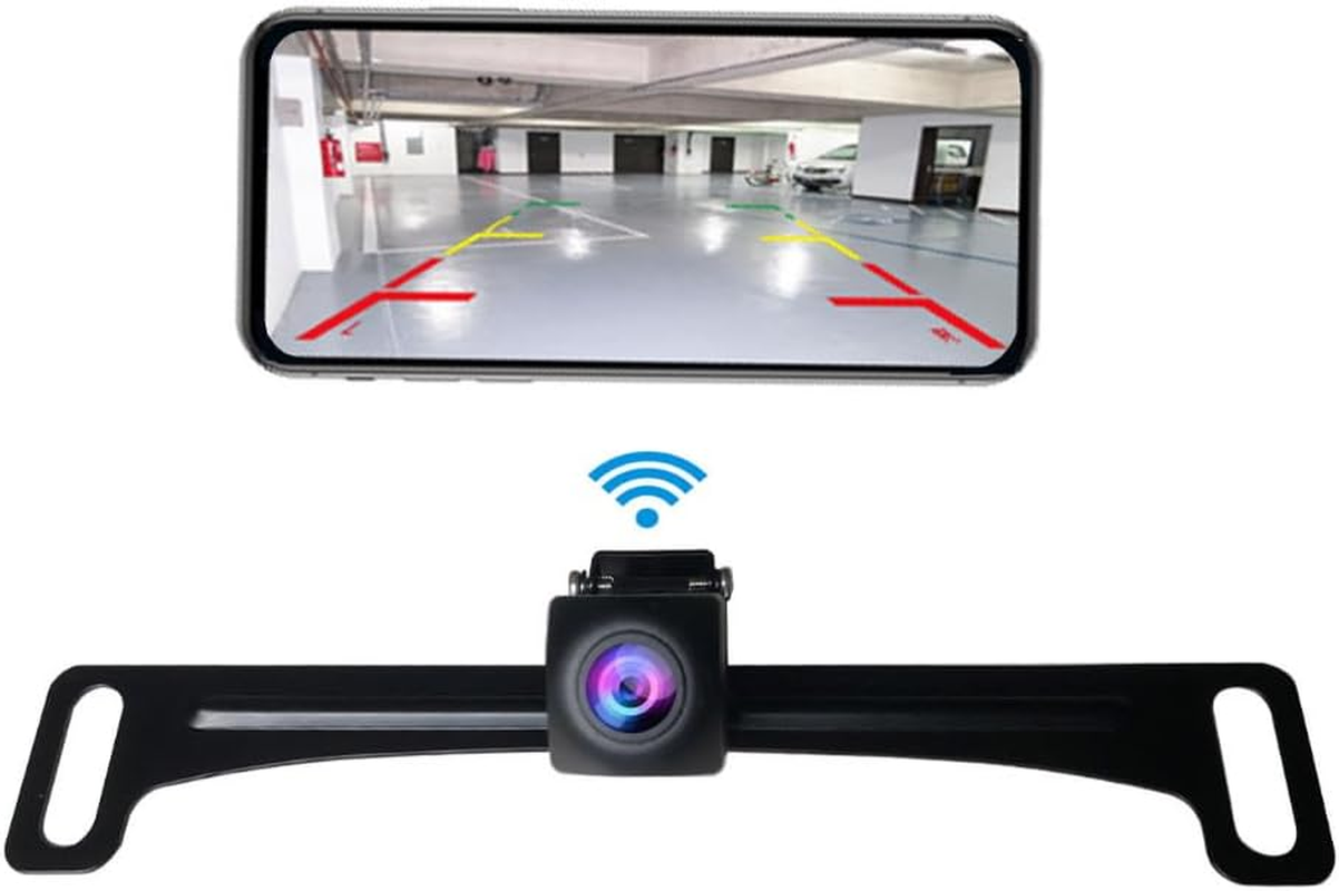 Wifi Reversing Camera Dash Cam, Wide-Angle Starlight Night Vision, Car Rear View Camera Mini Body, Water-Proof Tachograph for Iphone and Android image number 5