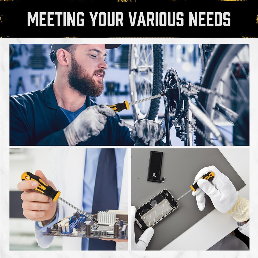 HORUSDY 13-Piece Magnetic Torx Screwdrivers Set | T5 - T40 Magnetic Torx Screw Drivers Set | Star Screwdriver Set image number 6