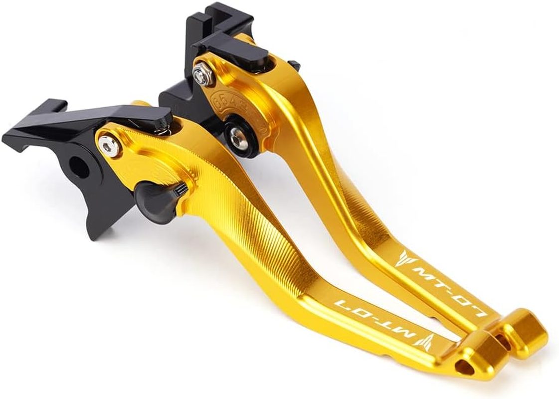 Modeer for MT-07 FZ-07 2014-2022 Motorcycle Aluminum Shorty Brake Clutch Levers Mt07 Fz07 Mt 07 Fz 07 Accessories (Blue)