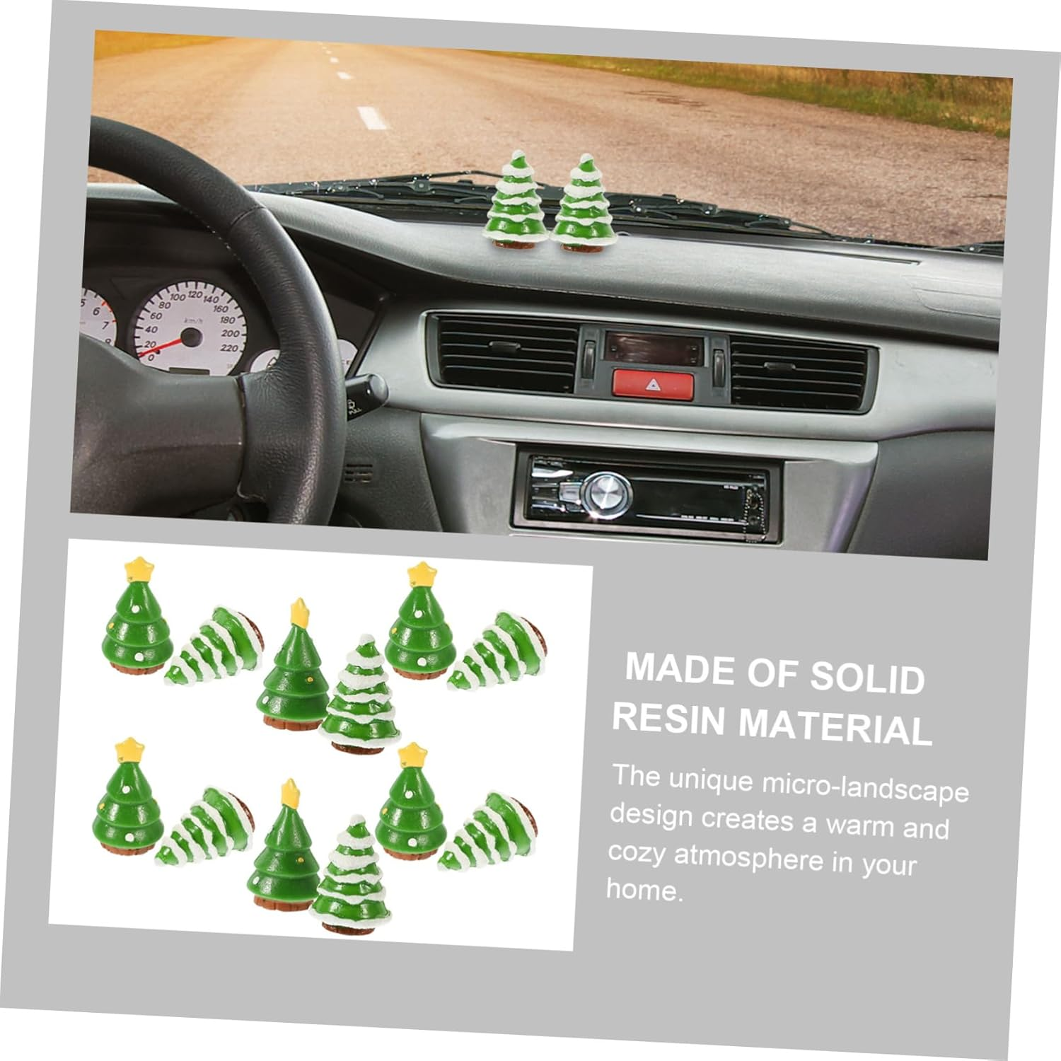 12Pcs Mini Xmas Tree Decoration Assorted Christmas Decoration Artificial Xmas Tree image number 3