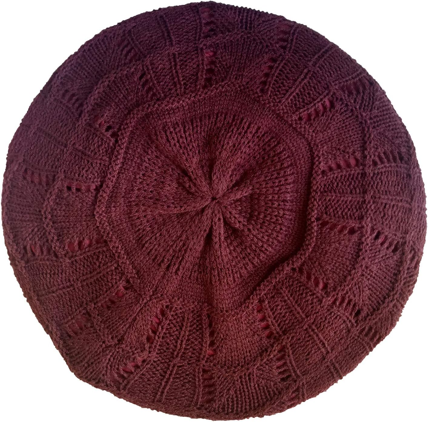 Hysunland Women'S Satin Lined Knitted Beret Ladies Winter Autumn Warm and Soft Beanie Hat Solid Color