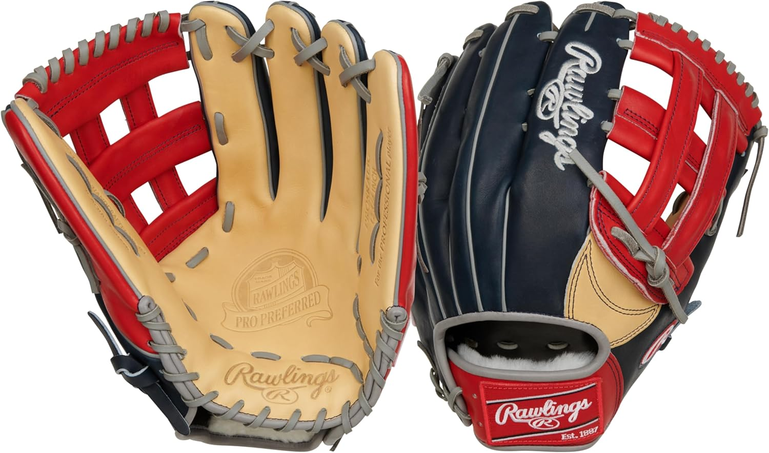 Rawlings | PRO Preferred Baseball Glove | Sizes 11.5" - 12.75" | Multiple Styles