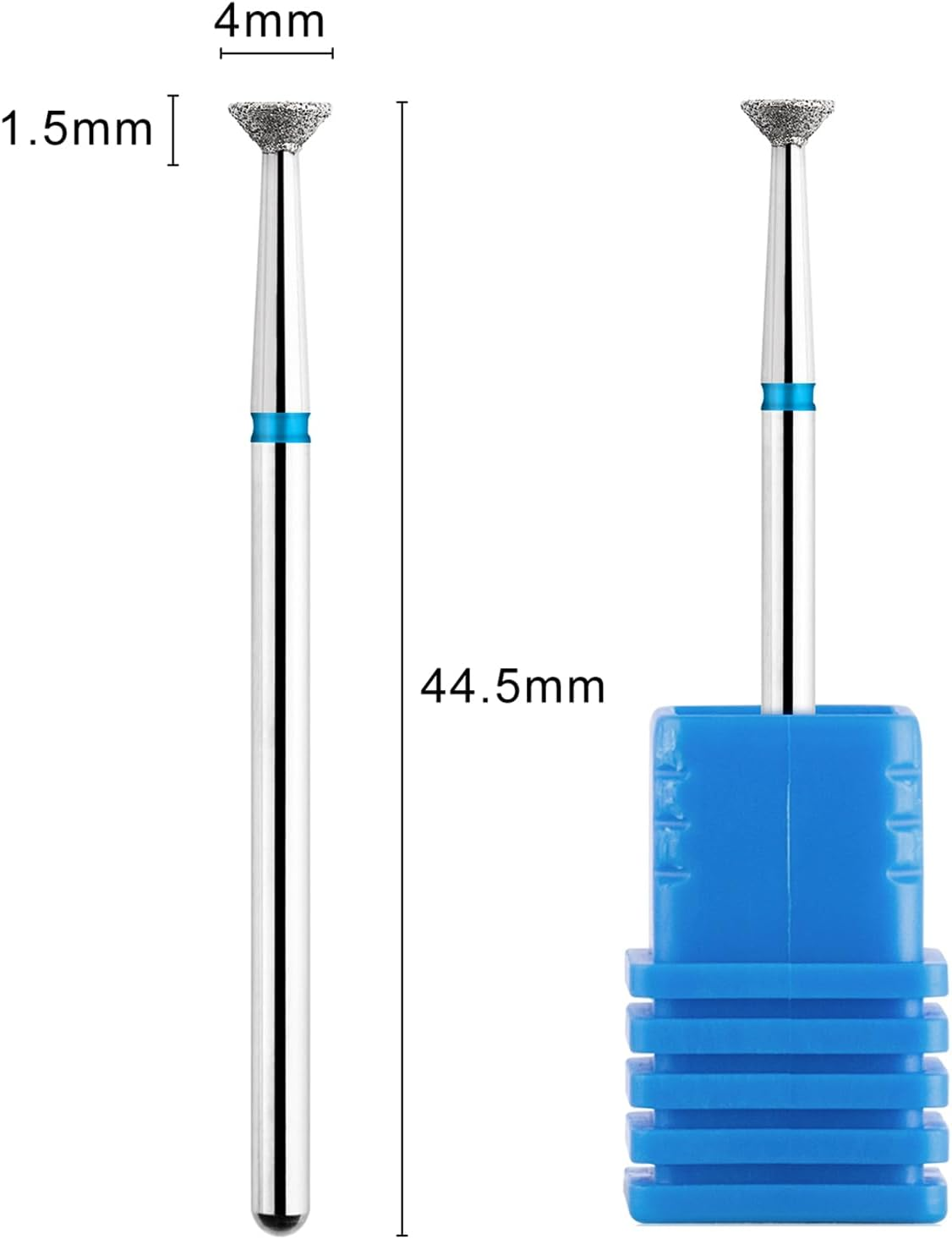 Acycoin2A 2Pcs Head Disc Grinding Burr T Mills Grinder Diamond Electric Nail Drill Bit image number 6