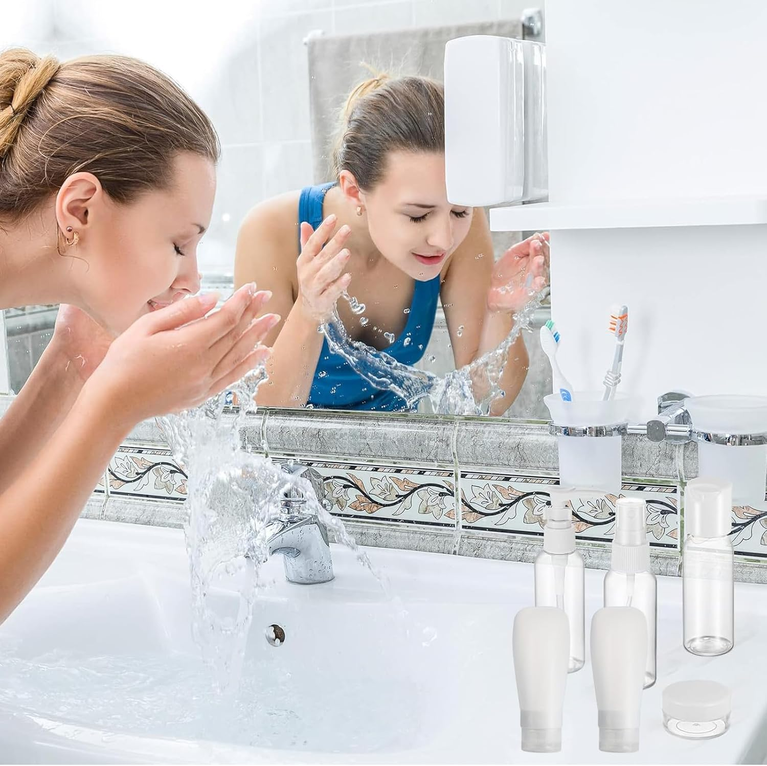 Taoluwin Travel Bottles for Toiletries, 11Pcs Leak Proof Travel Size Containers, Reusable Squeezable Bottles, Travel Accessories for Shampoo, Lotion, Gel image number 4