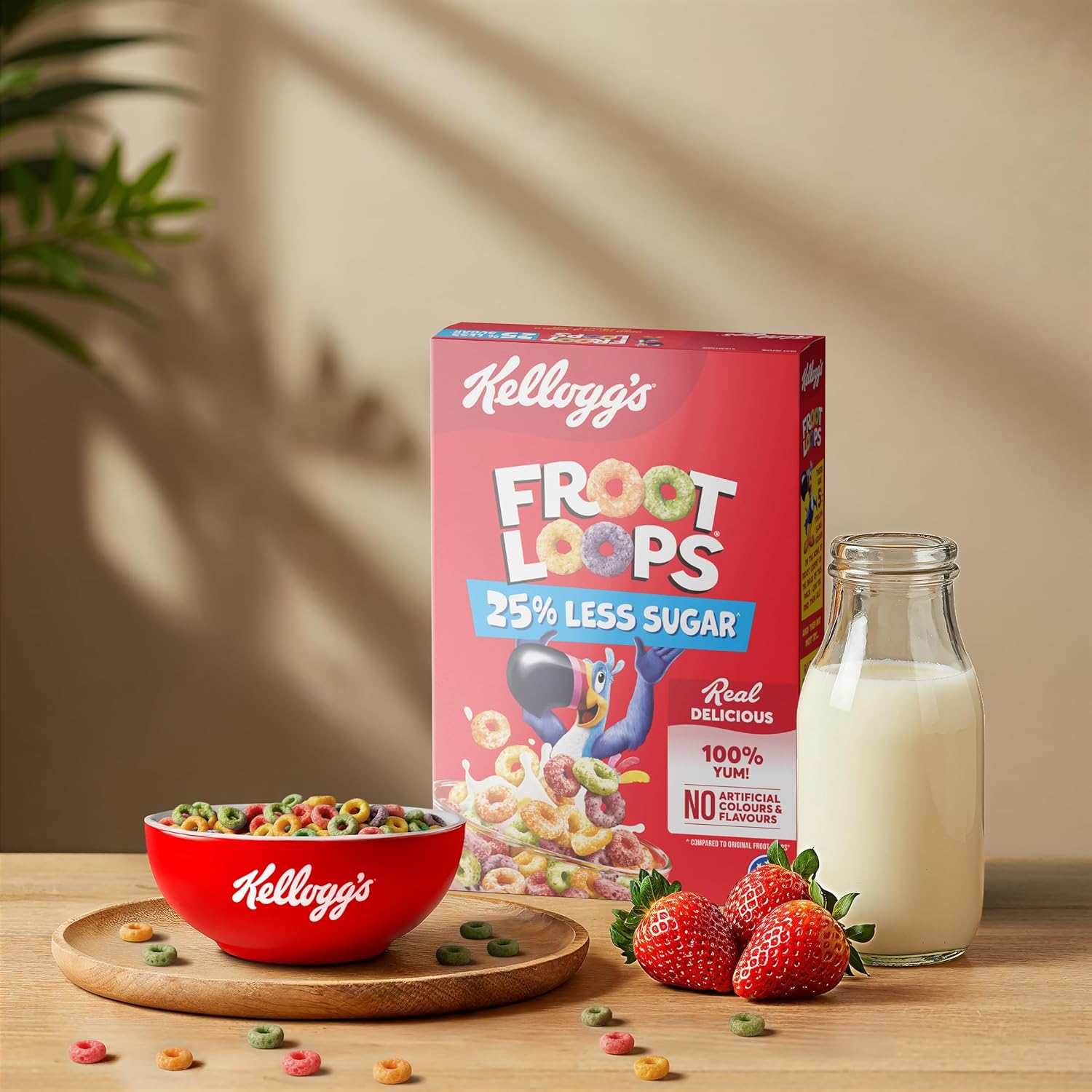 Kellogg'S Froot Loops Less Sugar Breakfast Cereal, 265 G image number 6