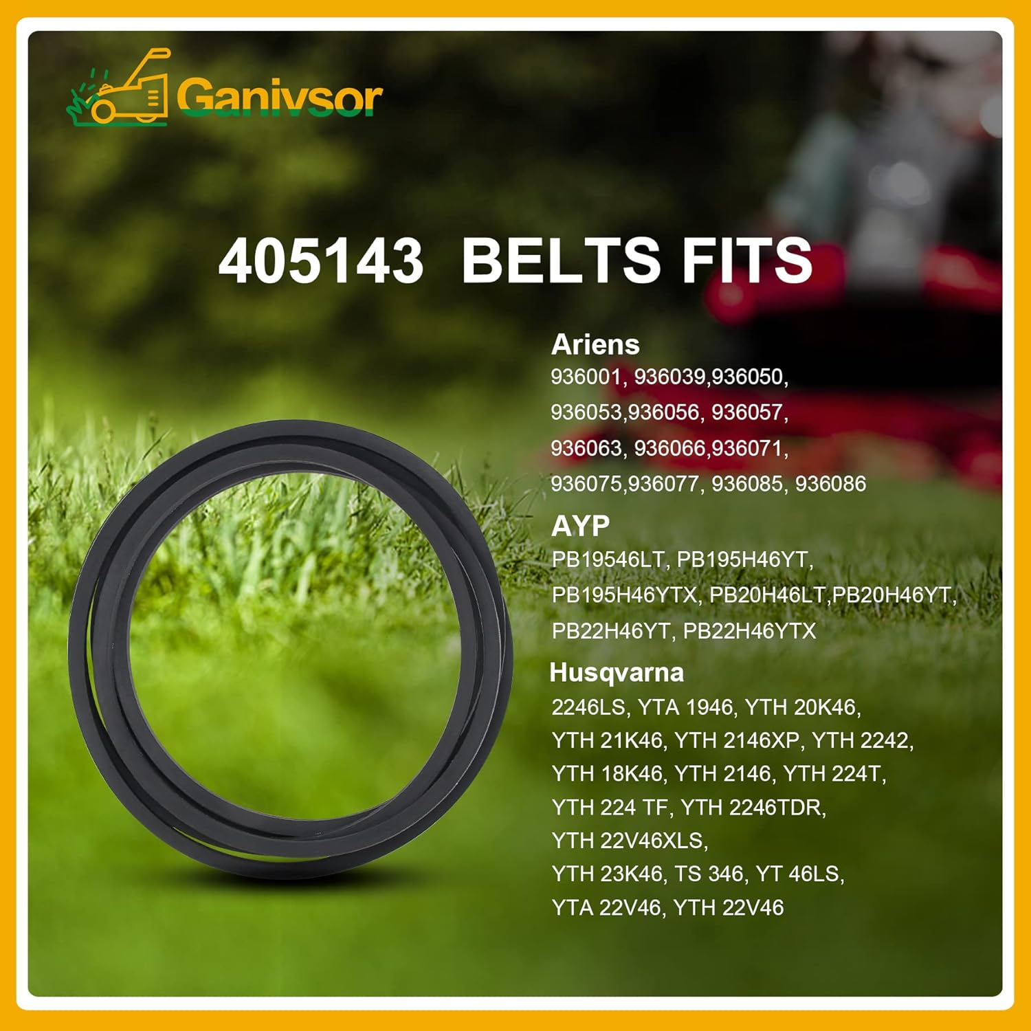 Gavin Parts Shop 405143 Mowers Belt Fits Craftsman Poulan Husqvarna 532405143 584453101 YTH2246TDR YTH22V46XLS YTH23K46 YTA22V46 YTH22V46 image number 2