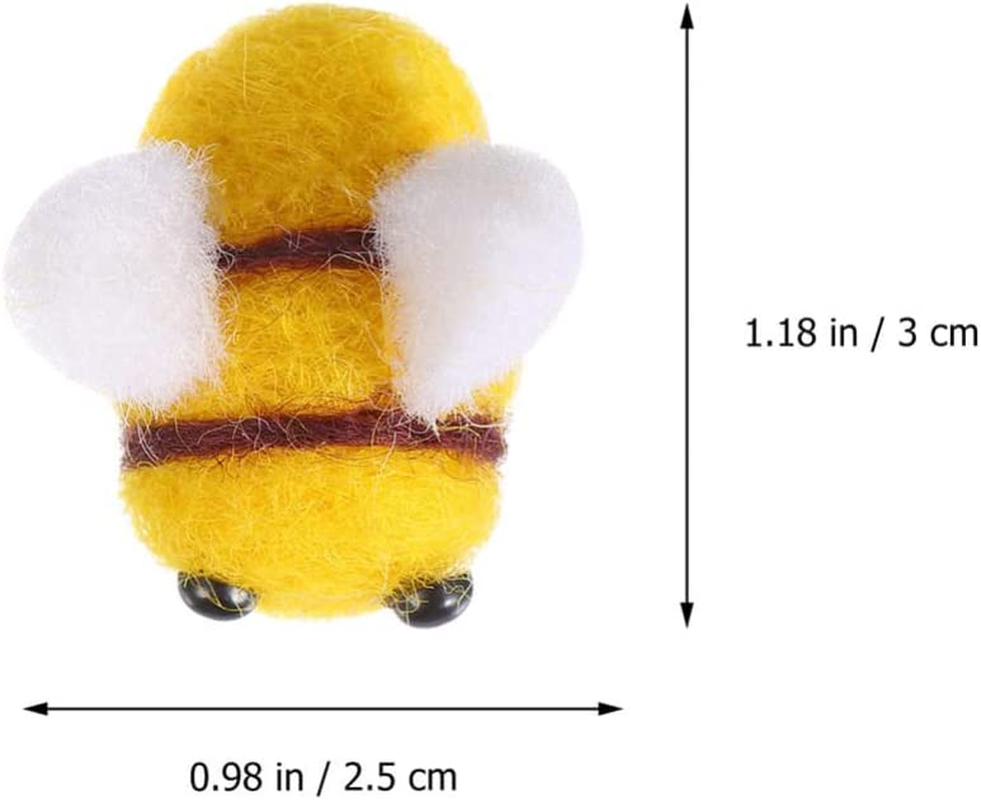 Toddmomy Felt Bee Accessories 25 Pcs Wool Felt Bees for DIY Crafts Clothes Hat Decorations Party Wall Decor Kids image number 1
