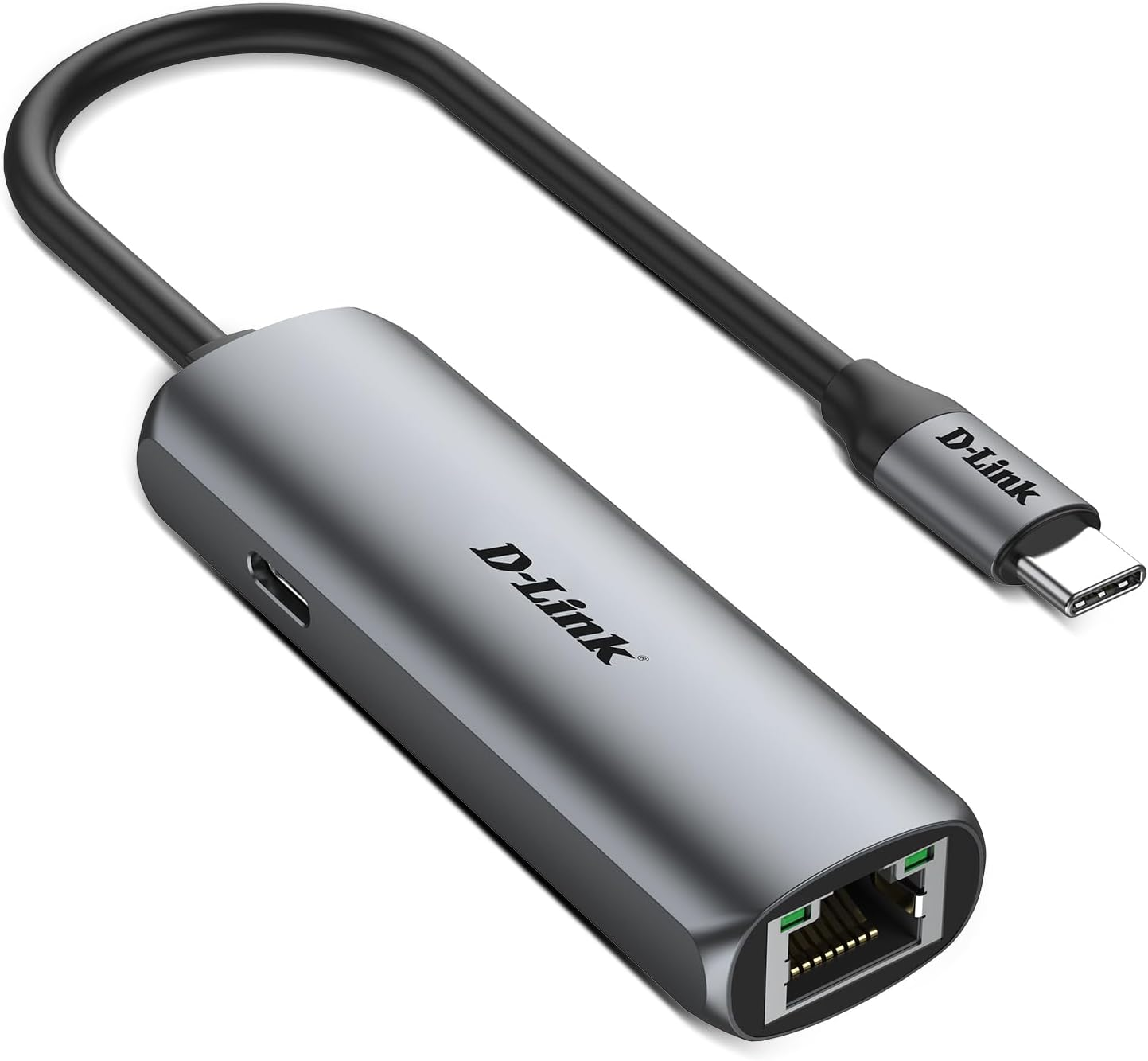D-Link DUB-E255 USB-C to 2.5Gbps Ethernet Adapter &ndash; Thunderbolt 3/4 Compatible, Plug & Play Network Adapter for Mac, Windows, Ipados & Android &ndash; Supports Power Delivery 100W, Gigabit & USB-C Devices image number 3
