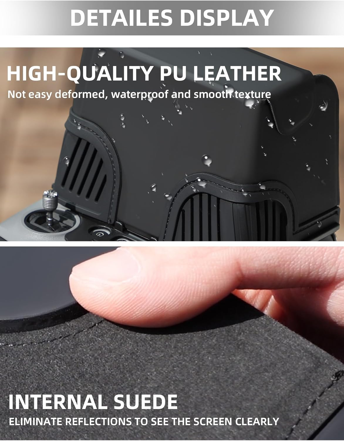 FSIDIWT Sun Hood Sunshade Cover for DJI Mini 4 Pro/Air 3 RC 2 Remote Controller Accessories, Anti-Glare Foldable Drone Controller Sun Hood Protective Cover image number 6