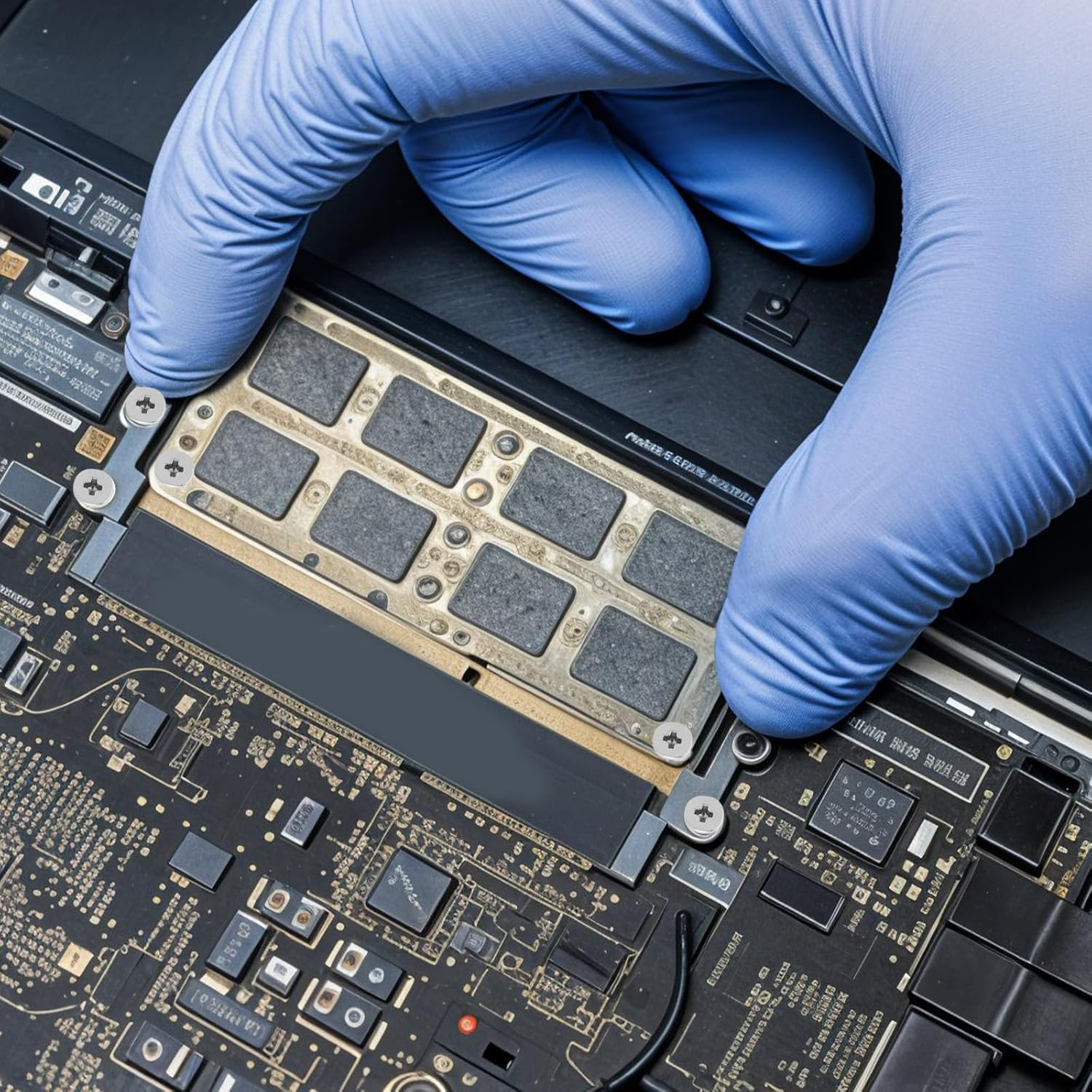 50 PCS M.2 SSD Mounting Screws Kit, Pcie Nvme M2 X 3 MM Replacement Phillips Flat Head Screw M.2 SSD Mountings Screws with Screwdriver, M2Screw for Laptop Nvme image number 3