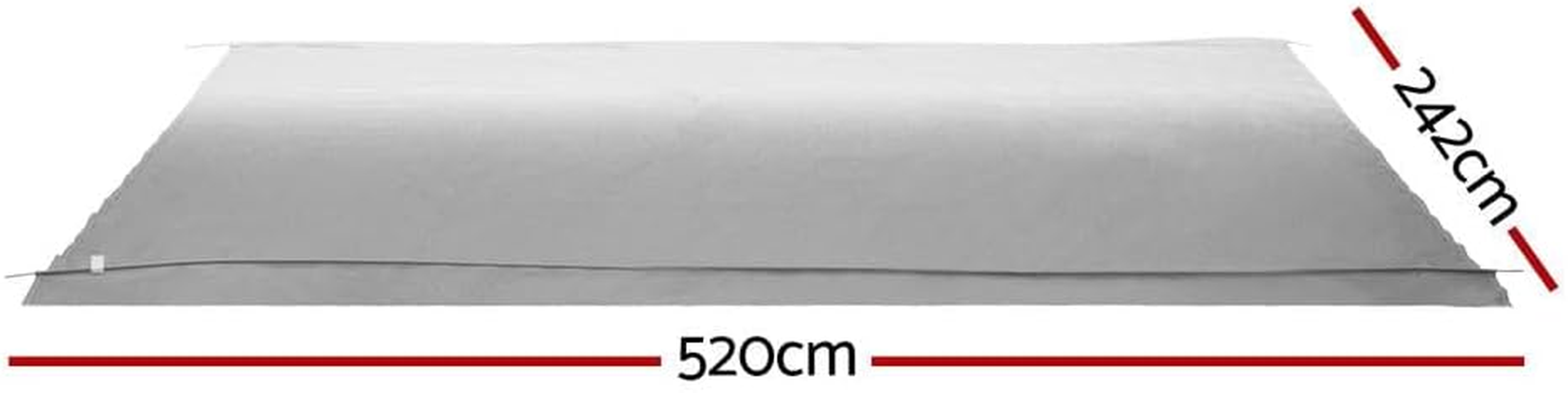 Weisshorn 18Ft Caravan Awning RV Replacement Fabric Roll Out Shading 5.20X2.42M image number 1